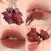 Teddy bear key chain long-lasting waterproof lipstick, 6 piece