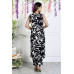 Trendy Black and White Printed kurti with Pant
